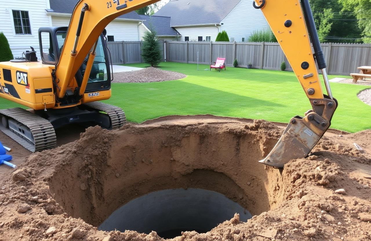 New In-Ground Concrete Residential Pool Installation