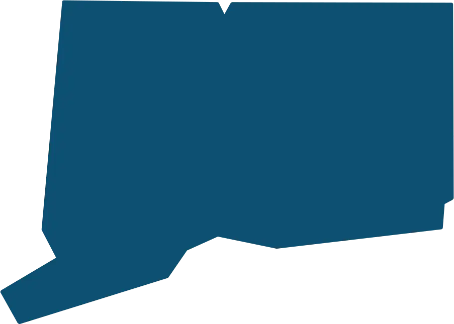 Connecticut state outline
